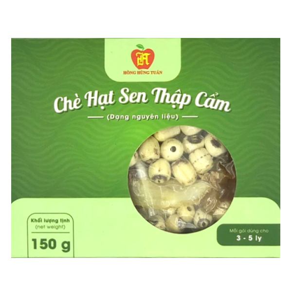 Chè Hạt Sen Thập Cẩm Hồng Hùng Tuấn Hộp 150G