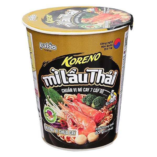 Mì Lẩu Thái Koreno Chua Cay Ly 65G