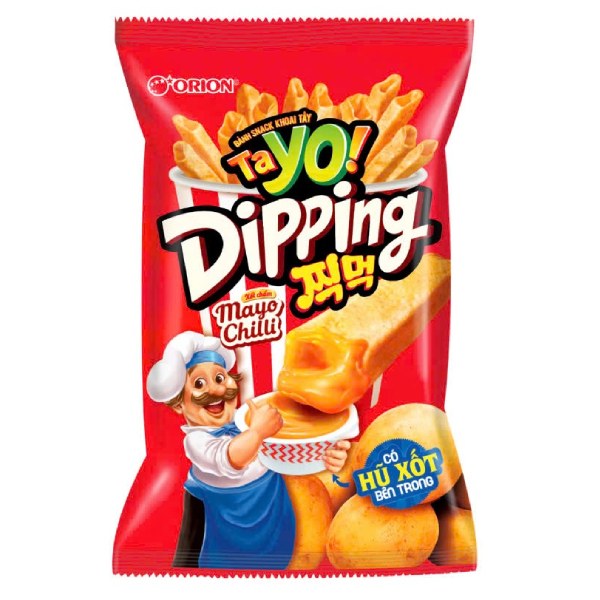 Snack Khoai Tây Tayo Dipping Xốt Mayo Cay Gói 75G