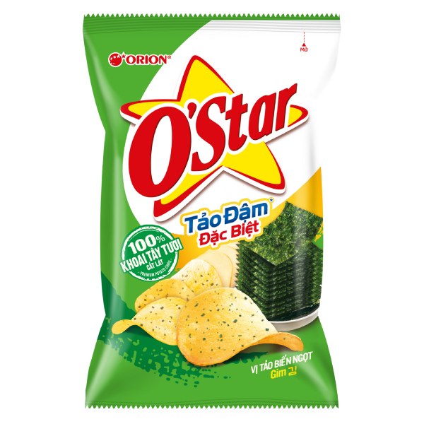 Snack O'Star Vị Tảo Biển Ngọt Gói 75G