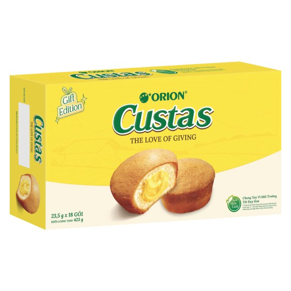 Bánh Custas Nhân Kem Trứng Hộp 423G