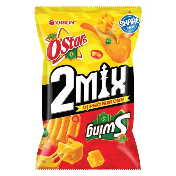 Snack O'Star & Swing Phô Mai Cay Gói 78G