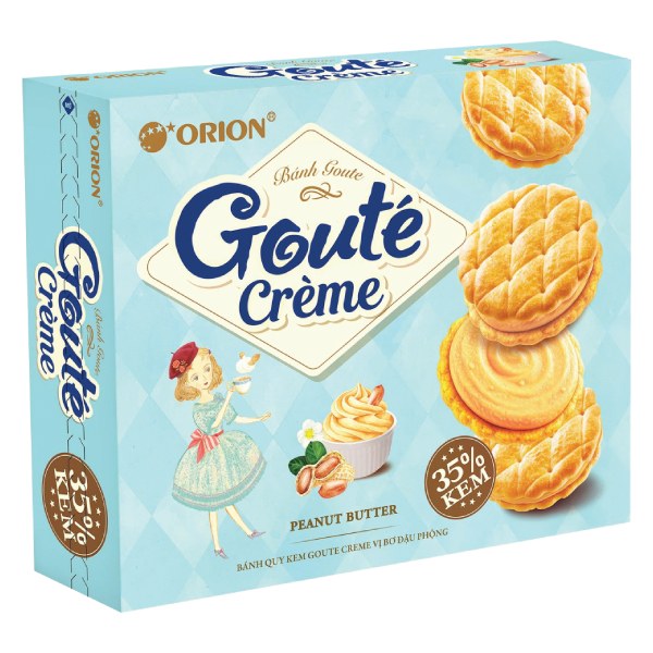 Bánh Quy Kem Goute Creme Bơ Đậu Phộng Hộp 320G