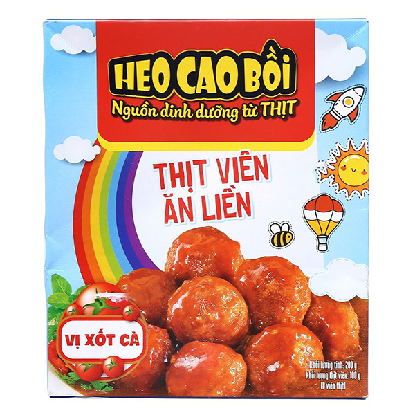 Thịt Viên Heo Cao Bồi Xốt Cà Hộp 200G