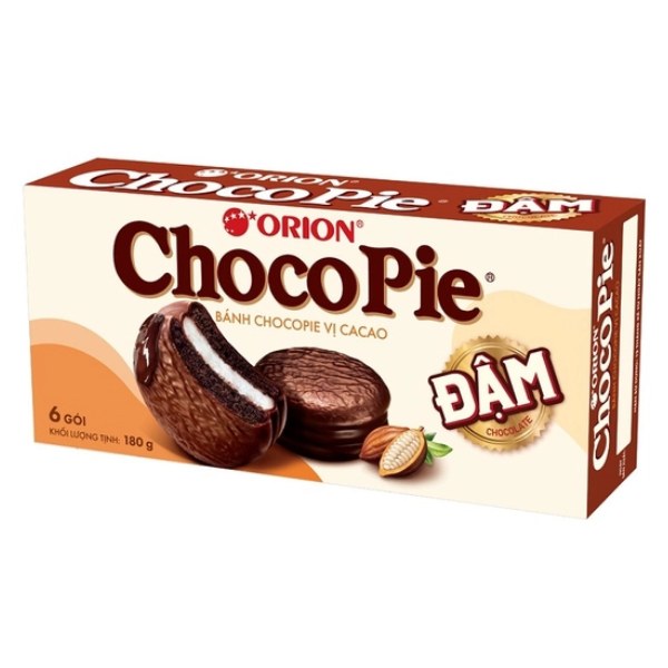 Bánh Chocopie Vị Cacao Đậm Hộp 6 Gói*30G