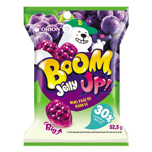 Kẹo Dẻo Boom Vị Nho 52.5G
