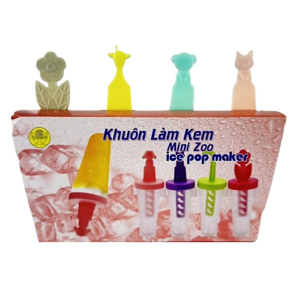 Khuôn Làm Kem Tự Lập Mini Zoo