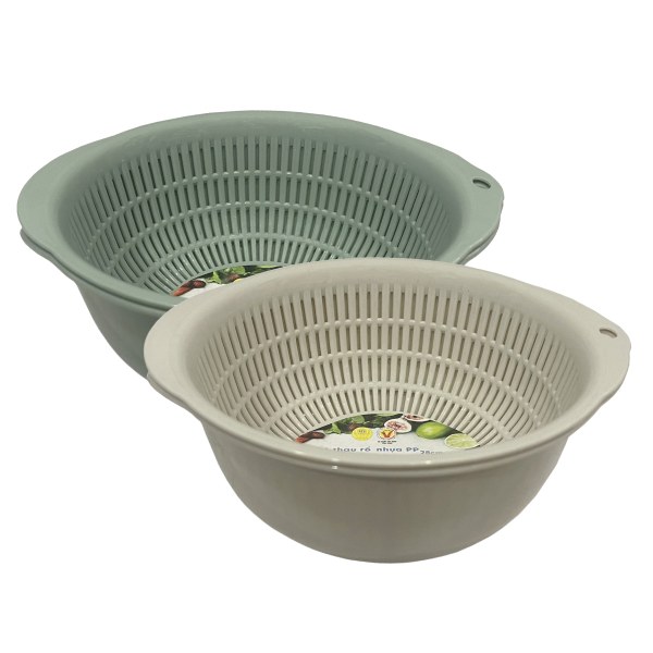 Bộ Thau Rổ Tròn Tự Lập 20Cm