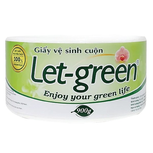 Giấy Vệ Sinh Let Green Cuộn 900G