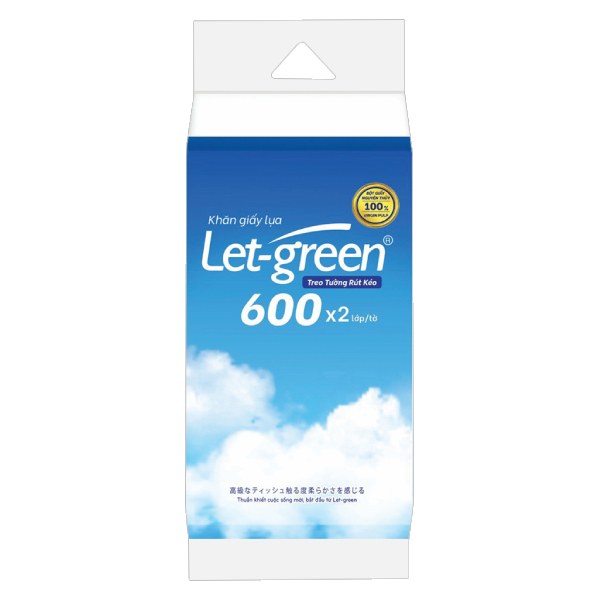 Giấy Đa Năng Let Green Rút Đáy 600 Tờ