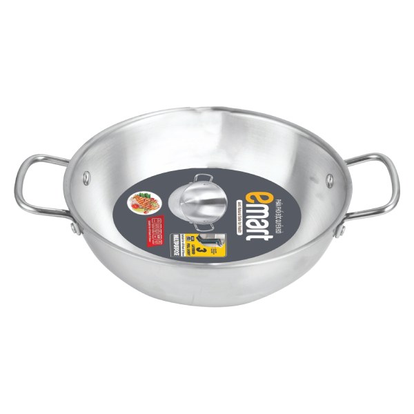 Chảo Sâu Lòng Inox 2 Quai 3 Lớp Đáy Từ Emart 20Cm