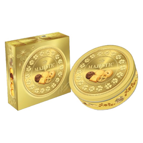 Bánh Majestic Đồng Tiền Vàng Hộp Thiếc 382G