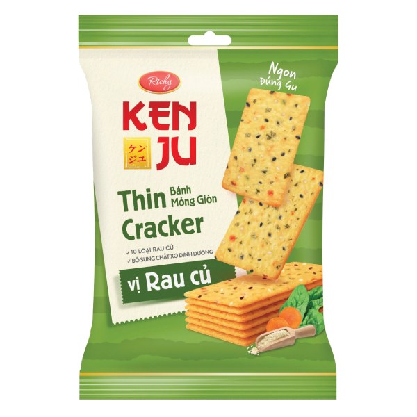 Bánh Quy Richy Kenju Vị Rau Củ Gói 192G