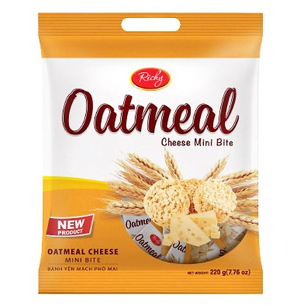 Bánh Yến Mạch Richy Oatmeal Phô Mai 220G