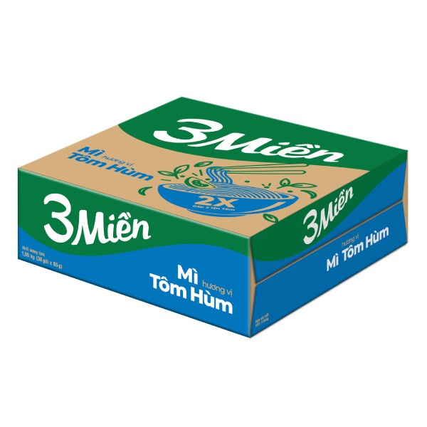 Mì 3 Miền Tôm Hùm Thùng 30 Gói 65G
