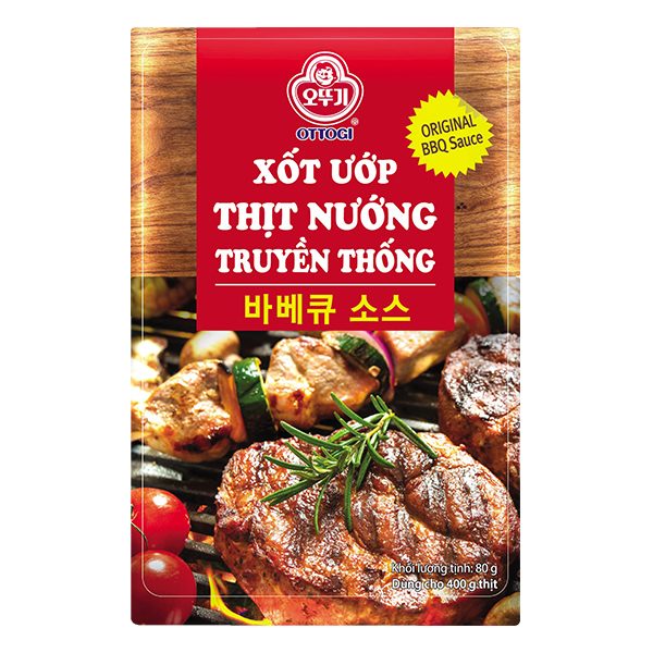 Xốt Ướp Thịt Nướng Truyền Thống Ottogi Gói 80G