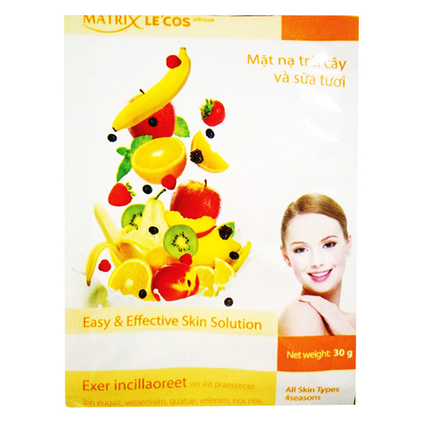 Mặt Nạ Matrix Le'cos Trái Cây & Sữa Tươi