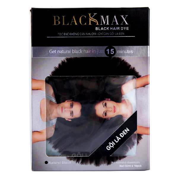 Dầu Gội Blackmax Gội Là Đen 30Ml*3 Gói
