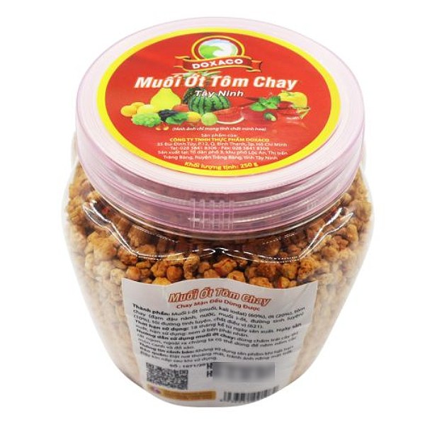 Muối Ớt Tôm Chay Doxaco Hũ 250G