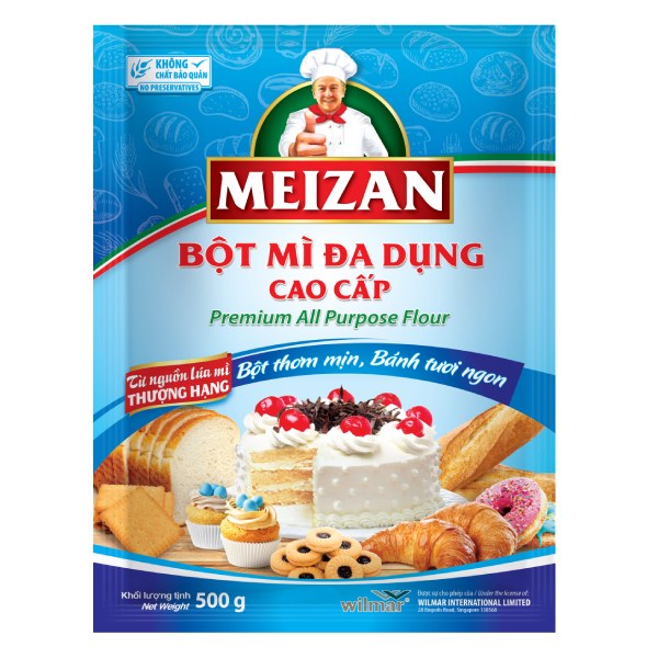 Bột Mì Đa Dụng Cao Cấp Meizan 500G