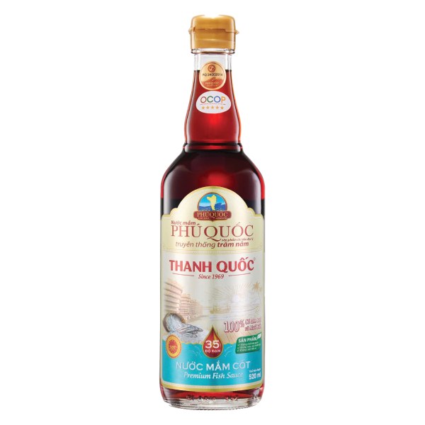 Nước Mắm Phú Quốc Thanh Quốc 35N Chai Thủy Tinh 520Ml