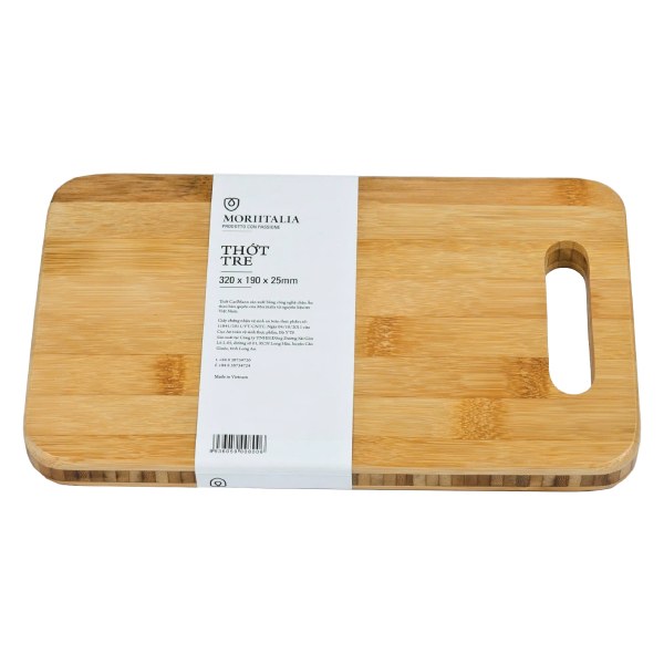 Thớt Tre Moriitalia NB78 32*19*2.5Cm