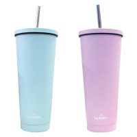 Ly Giữ Nhiệt La Fonte Kèm Ống Hút 012508-PIN 710Ml