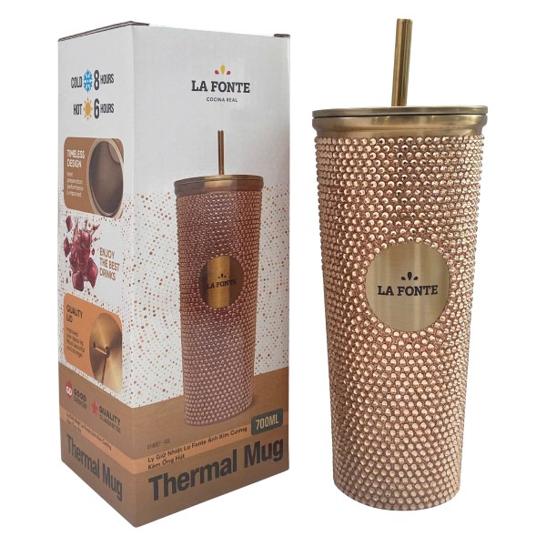 Ly Giữ Nhiệt La Fonte 014687 Ánh Kim 700Ml