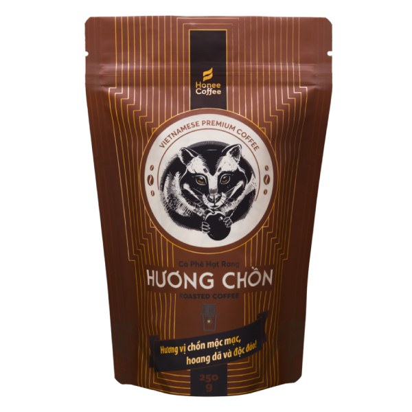 Cà Phê Hạt Rang Honee Coffee Hương Chồn Túi 250G