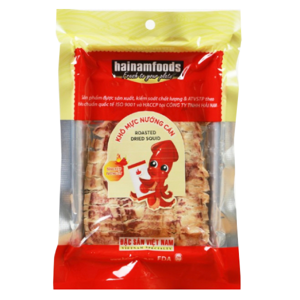 Khô Mực Hải Nam Nướng Cán Gói 20G