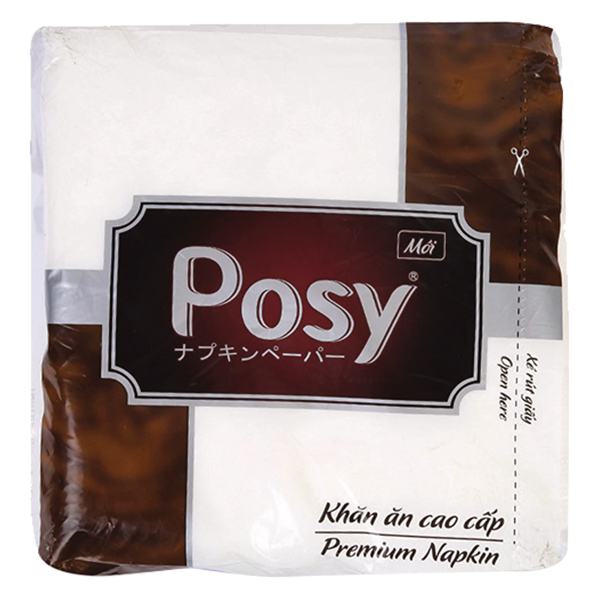 Khăn Giấy Ăn Posy Premium 100 Tờ 33*33Cm