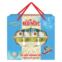 Hộp 6 Hũ Nước Yến Red Nest Canxi Có Quai 70Ml