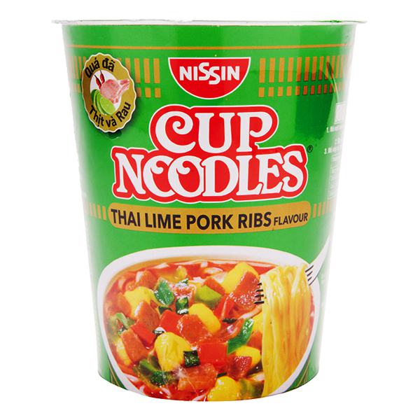 Mì Ly Nissin Vị Sườn Chanh Thái Lan 74G