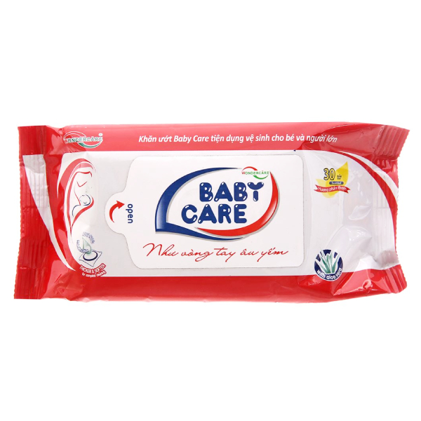 Khăn Ướt Baby Care Hương Phấn 30 Tờ