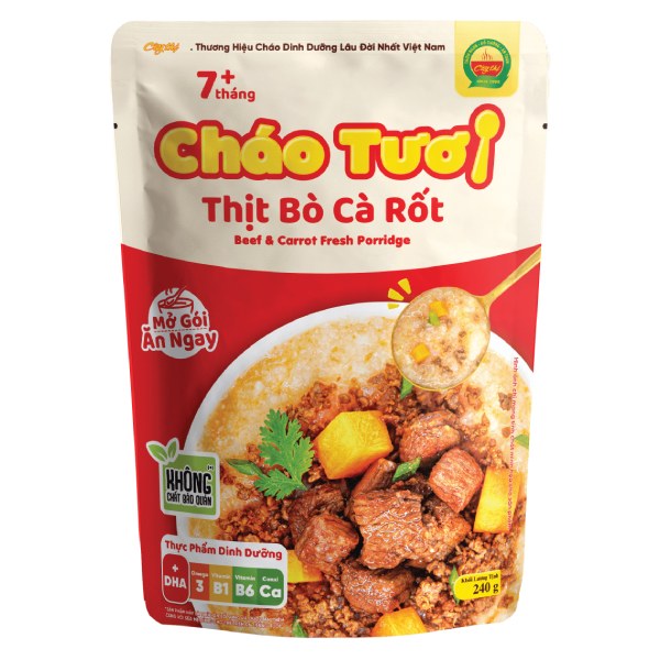 Cháo Tươi Thịt Bò Cây Thị 240G