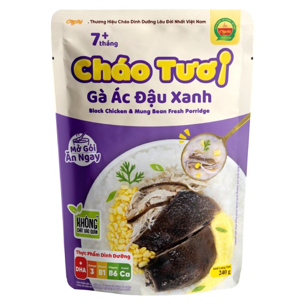 Cháo Tươi Gà Ác Đậu Xanh Cây Thị 240G