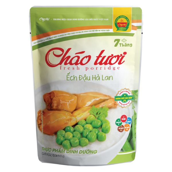 Cháo Tươi Cây Thị Ếch Đậu Hà Lan 240G