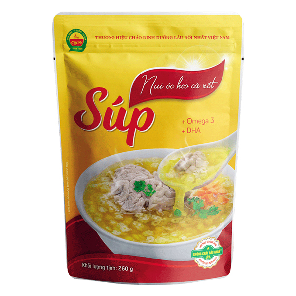 Súp Nui Cây Thị Óc Heo Cà Rốt Gói 260G
