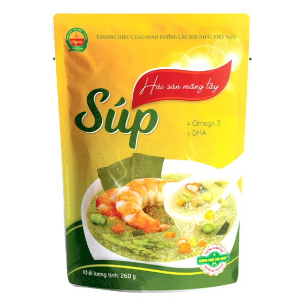 Súp Cây Thị Hải Sản Măng Tây Gói 260G