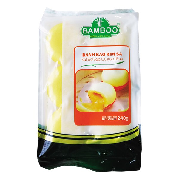 Bánh Bao Kim Sa Bamboo Gói 6 Cái*40G