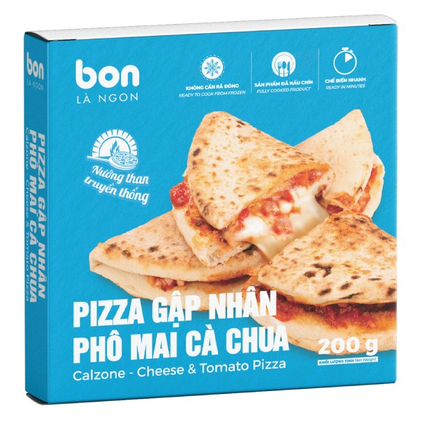 Pizza Gập Nhân Phô Mai Cà Chua Bon 200G