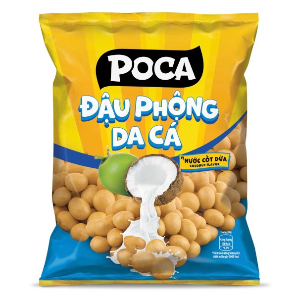 (Only Emartmall) Đậu Phộng Poca Da Cá Vị Nước Cốt Dừa 68G