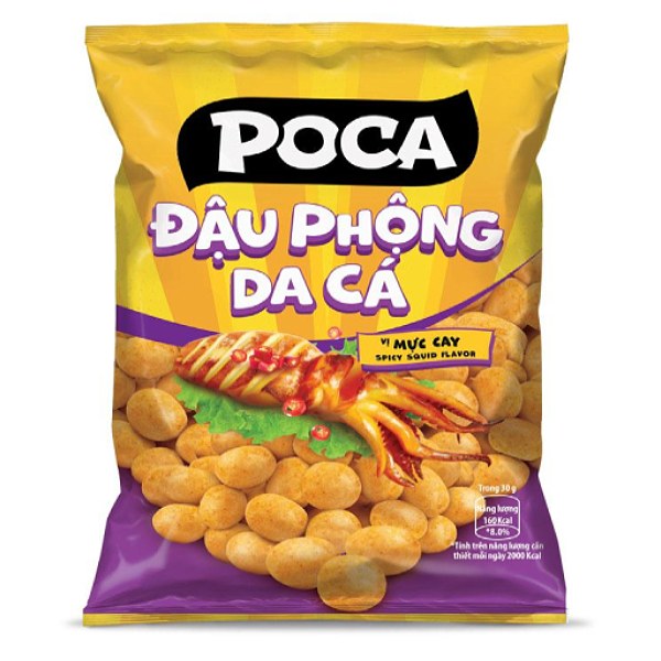 (Only Emartmall) Đậu Phộng Poca Da Cá Vị Mực Cay 68G