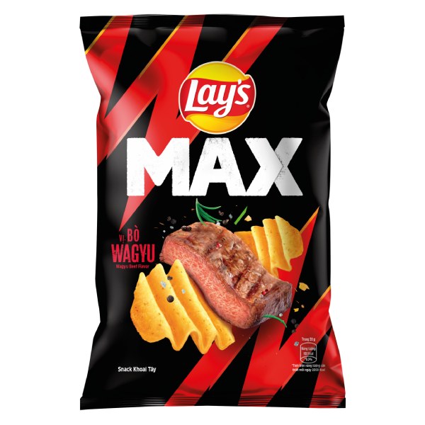 Snack Khoai Tây Lay's Max Bò Wagyu 75G