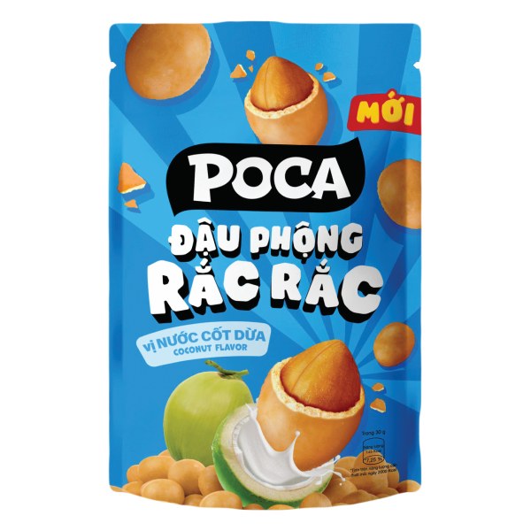 (Only Emartmall) Đậu Phộng Rắc Rắc Poca Vị Nước Cốt Dừa Gói 70G