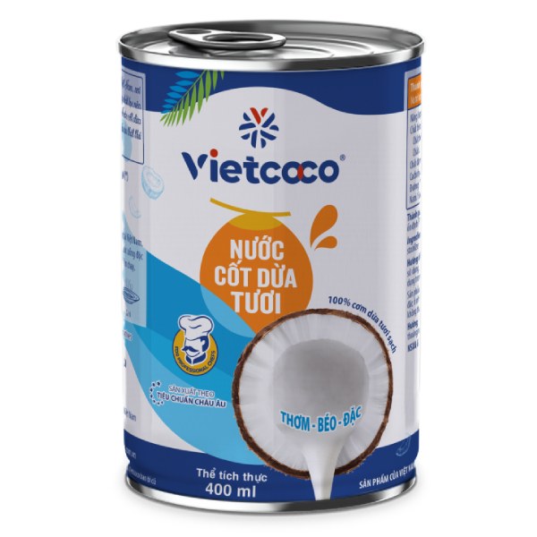 (Only Emartmall) Nước Cốt Dừa Tươi Vietcoco Lon 400Ml