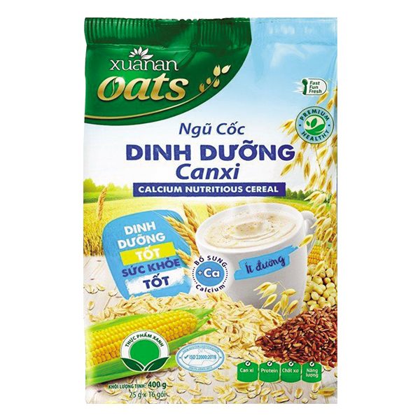 Ngũ Cốc Dinh Dưỡng Canxi Xuân An Gói 400G