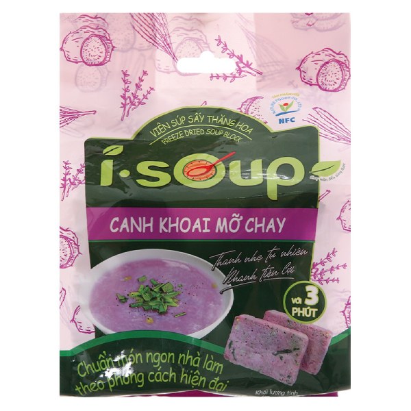 Canh Khoai Mỡ Chay Ăn Liền NFC I-Soup Gói 55G