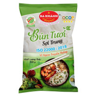Bún Tươi Ba Khánh Sợi Trung 500G
