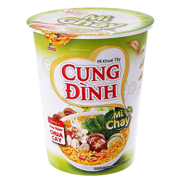 Mì Cung Đình Chay Rau Nấm Chua Cay Ly 64G